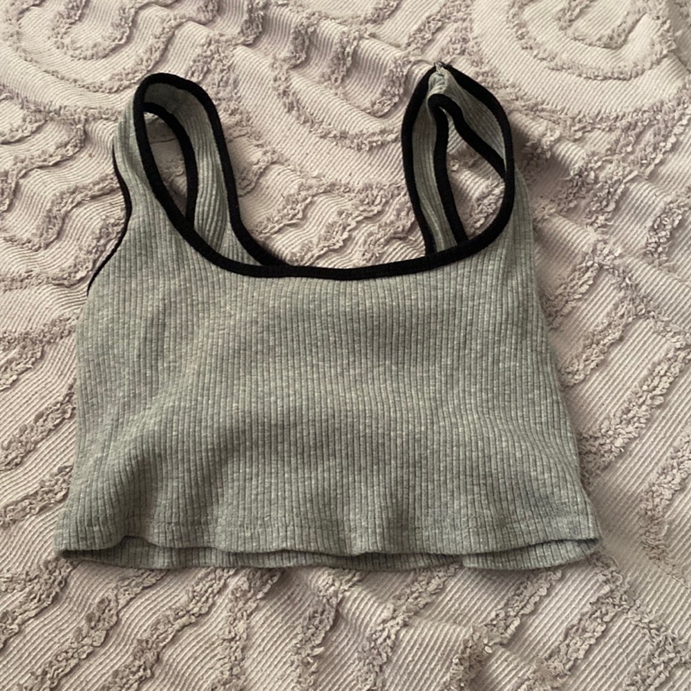 small grey shein top